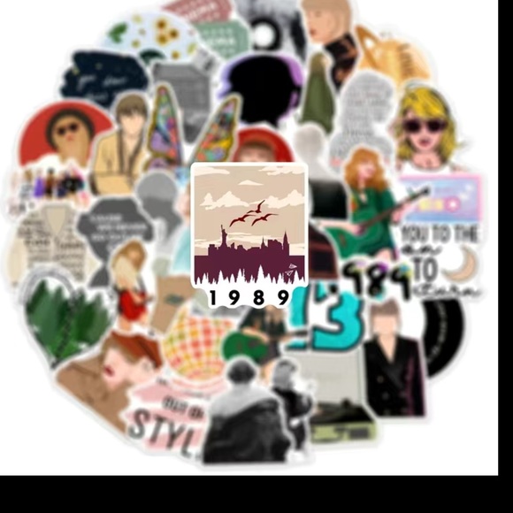50 TAYLOR SWIFT stickers! Adorable! Laptops, water bottles, school supplies - Picture 9 of 9